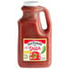 A jug of Dei Fratelli salsa on a white background.