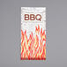 A white packet with a red "BBQ" logo and flames.