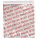 A white Carnival King large hamburger bag with red text that reads "hamburger"