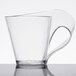 A clear plastic Fineline Tiny Temptations cup with a handle.