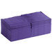 A stack of purple Choice 2-ply beverage napkins.