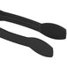 A pair of black Thunder Group flat grip tongs.