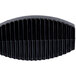 A black plastic Thunder Group flat grip tong with a white background.