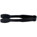 A pair of black polycarbonate tongs with a flat grip.