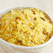 A bowl of Sarita yellow rice with saffron.