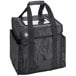 An American Metalcraft black insulated delivery bag with a handle and zipper.