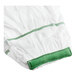 A white cloth with green straps.