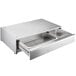 An Avantco stainless steel rectangular food warmer with two trays.