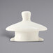 A white ceramic Tuxton China teapot lid.