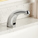 A Waterloo deck-mounted hands-free sensor faucet on a counter.
