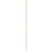 A long wooden skewer on a white background.