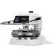 A white Proluxe Endurance X2 dual-heat heavy duty pizza press with a black screen.