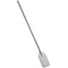 An American Metalcraft stainless steel paddle with a long thin metal handle.