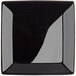 An Acopa 5" black square stoneware plate.