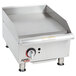 An APW Wyott GGM18i countertop gas griddle with a stainless steel top.