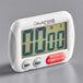 AvaTime digital kitchen timer with red buttons and a red and white screen.