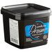 A black Satin Ice container with a blue label.