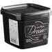 A black container of Satin Ice Onyx Black chocolate-flavored rolled fondant with a white label.