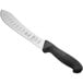 A Mercer Culinary butcher knife with a black handle.