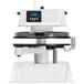 A white and black Proluxe Apex Pro X1 hydraulic pizza dough press with a digital display.