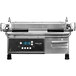 A Proluxe Vantage Panini Sandwich Grill with grooved plates on a counter in a professional kitchen.