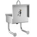 A stainless steel Regency hand sink with a hands-free sensor faucet.