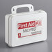 A white Medique Class A first aid kit with red text.