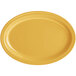 A yellow oval platter.