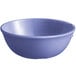An Acopa Foundations purple melamine bowl on a white background.