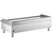An APW Wyott stainless steel rectangular countertop with legs.