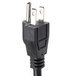 A black Main Street Equipment power cord with two plugs on it.