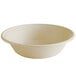 A Tellus Products natural bagasse bowl on a white background.