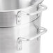 A Thunder Group aluminum double boiler pot with handles.