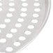 An American Metalcraft aluminum pizza pan with perforated holes on the surface.