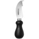 A Boska stainless steel cheese scoring knife with a black handle.