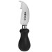 A Boska stainless steel cheese scoring knife with a black handle.