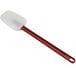 A Choice white and red silicone spoonula.