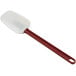 A red Choice spoonula with a white handle.