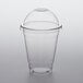 A clear Choice plastic cup with a dome lid.