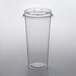 A Choice clear plastic cup with a strawless lid.
