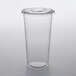 A Choice clear plastic cup with a lid.