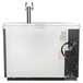 A black Beverage-Air wine refrigerator with double taps.