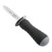 A Schraf Providence style oyster knife with a black TPRgrip handle.