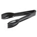 A pair of Carlisle black plastic tongs with a handle.