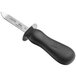 A Choice New Haven Style Oyster Knife with a black handle.