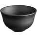 A black GET Nara melamine bowl.