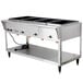 A Vollrath stainless steel electric hot food table with four sealed wells.