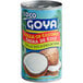 A case of 24 Goya cans of coconut cream with a label of a coconut.