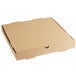 A brown cardboard bakery box with a lid on a white background.
