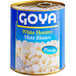 A Goya #10 can of white hominy with a blue label.